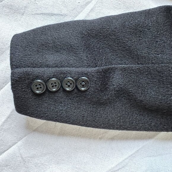 Loro Piana for Nieman Marcus Cashmere Full Length Black Overcoat (Men's 38-39R) - Picture 9 of 9